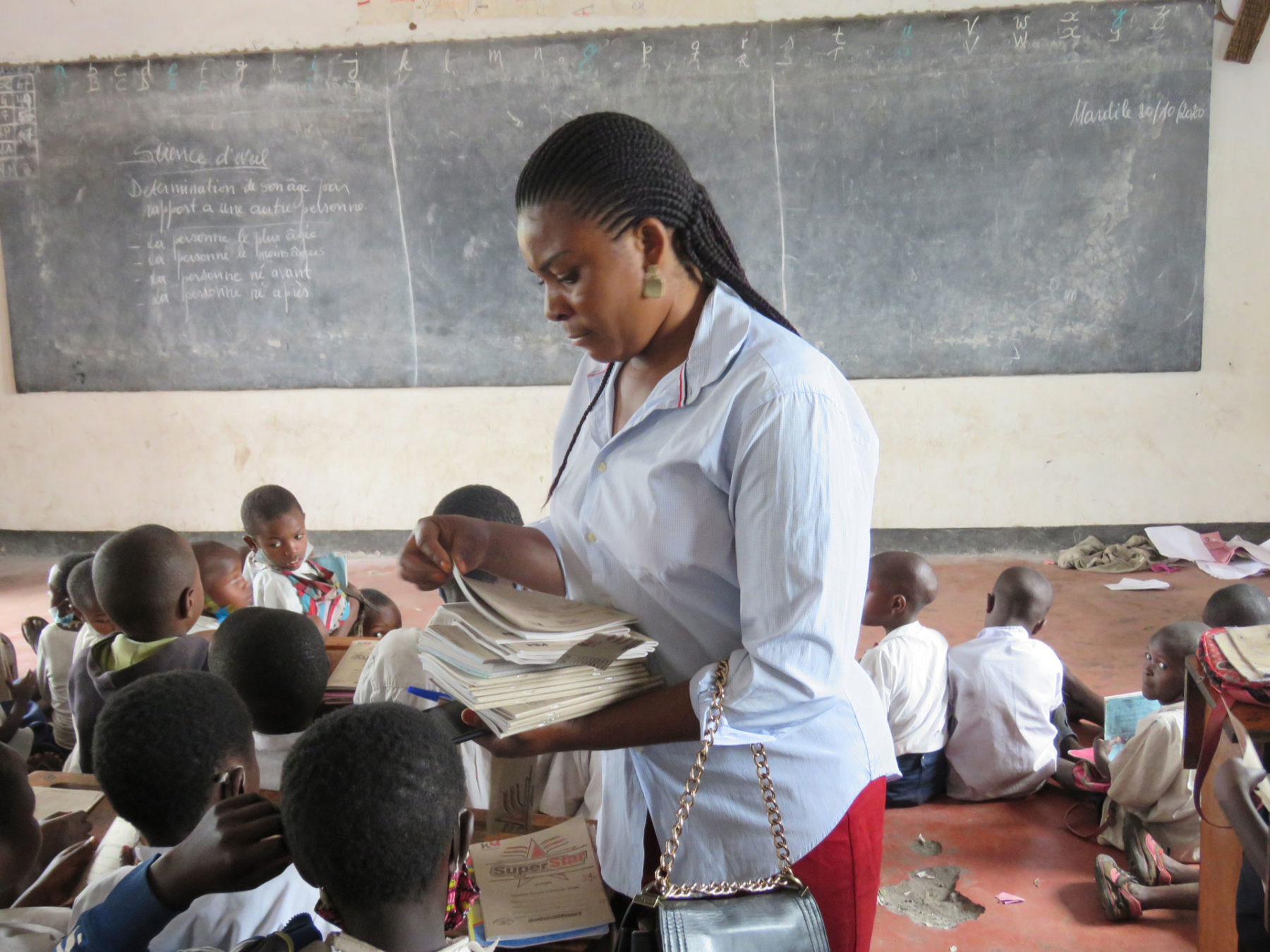A teacher in the DRC