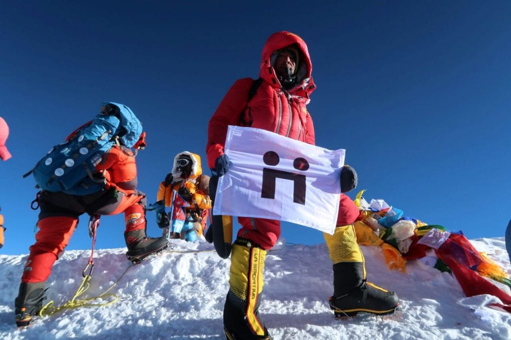 Human Act at the Summit of Everest
